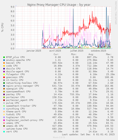 Nginx Proxy Manager CPU Usage